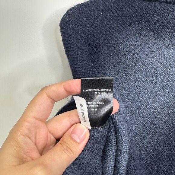 Wool Blend Women’s Blue Cowl Neck Size S/M‎ - Picture 6 of 6